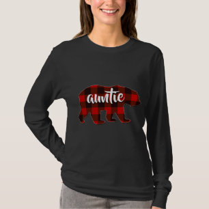 Red Play Auntie Buffalo Matching Family Pajama Ch T Shirt