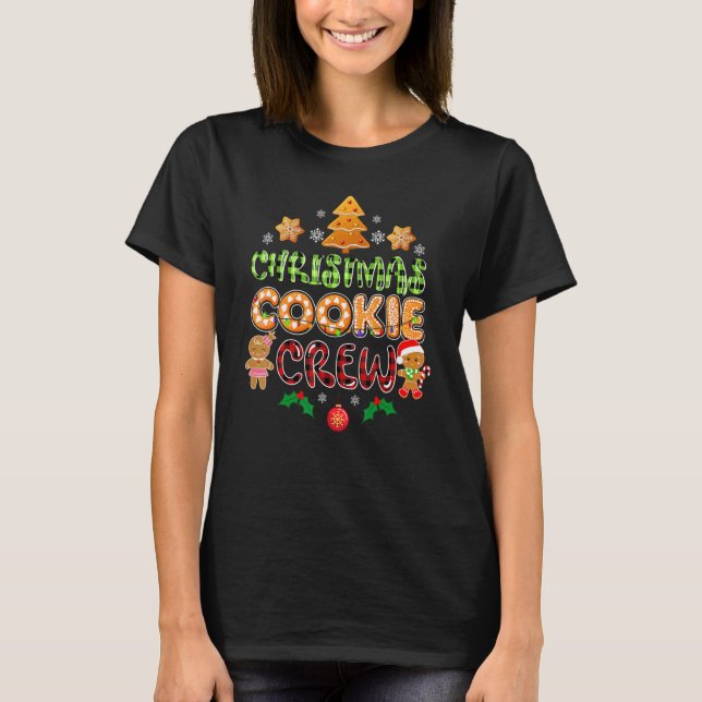 Red Play Bakers jul Cookie Crew Family Baki T Shirt (Framsida)