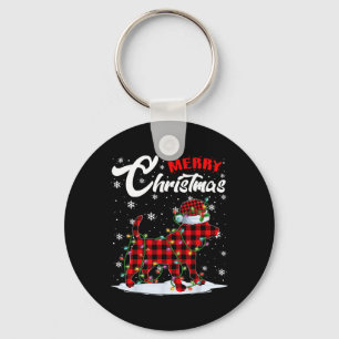 Red Play Beagle Hund Santa Hat Julgran Ligh Nyckelring