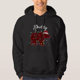Red Play Bear Matching Buffalo Pajama Hoodie