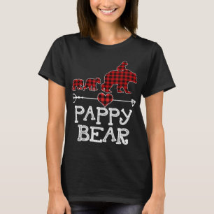 Red Play Bear Matching Familjejul Kväll T Shirt