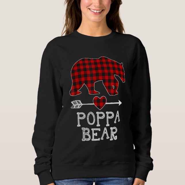 Red Play Bear Matching Pajama Familj 2 T Shirt (Framsida)