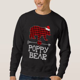 Red Play Bear Matching Pajama-familjen Lång Ärmad Tröja