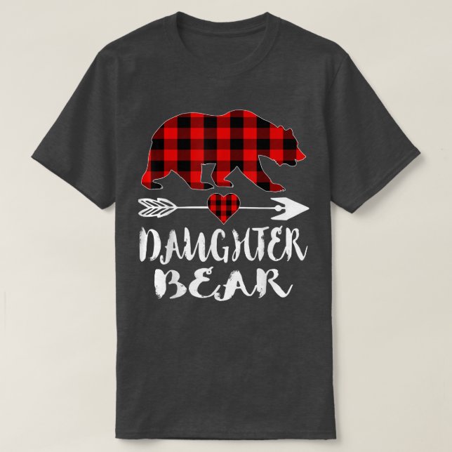 Red Play Bear Shirt Buffalo Family Chris T Shirt (Design framsida)
