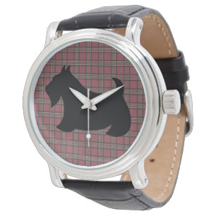 Red Play Black Scottish Terrier Watch Armbandsur