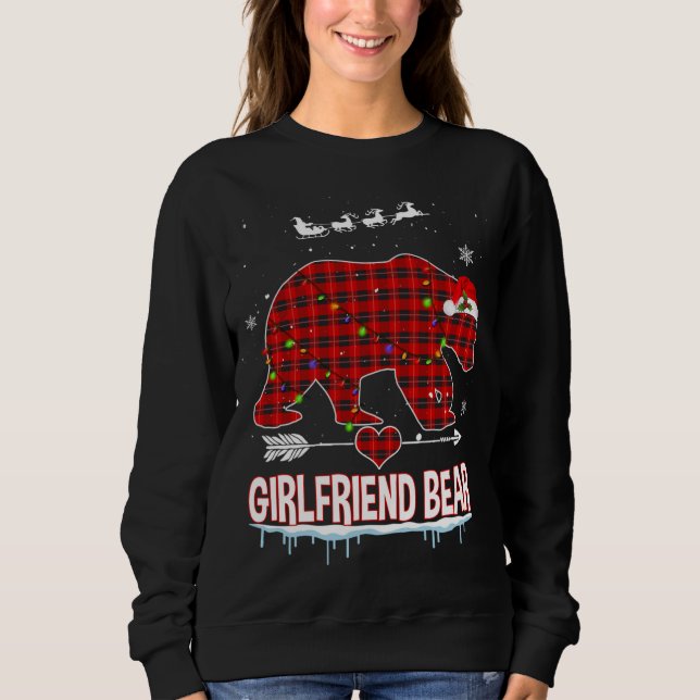 Red Play Buffalo Girlkompis Bear jul Pajama T Shirt (Framsida)