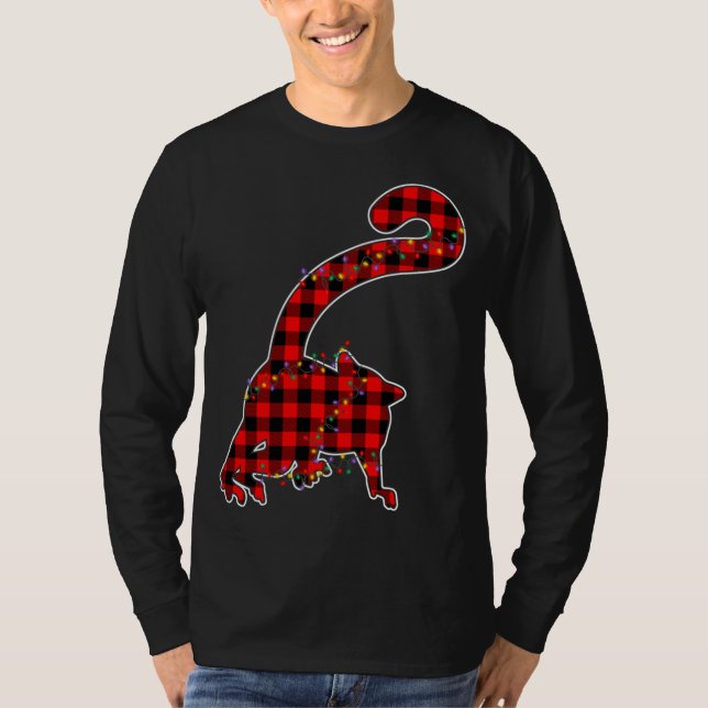 Red Play Buffalo Lemur Julafton Light Matching Paj T Shirt (Framsida)