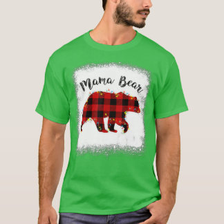 Red Play Buffalo Mamma Bear jul jul Pajamas Fami T Shirt