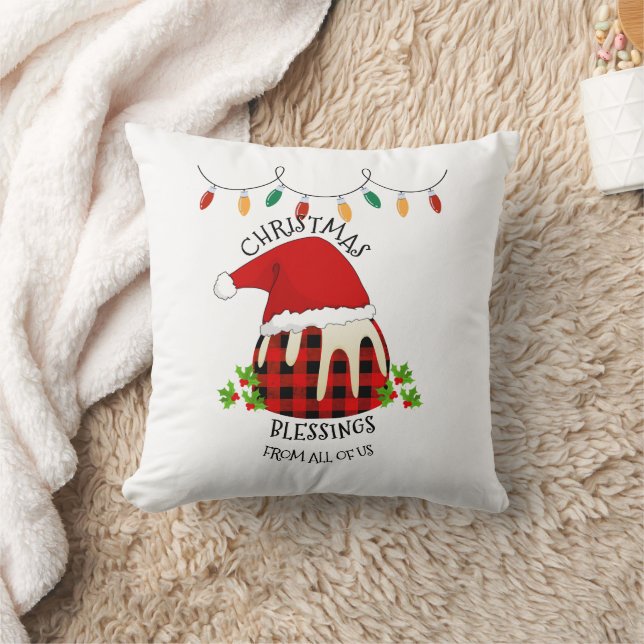 Red Play Buffalo Santa julpudding Kudde (Filt)