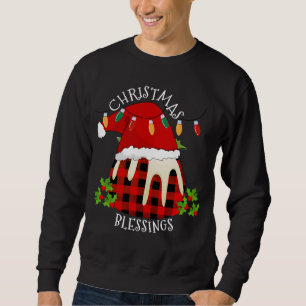 Red Play Buffalo Santa julpudding Lång Ärmad Tröja