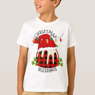 Red Play Buffalo Santa julpudding T Shirt