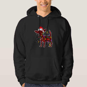 Red Play Chihuahua Hund jul Pajamas Family X Hoodie