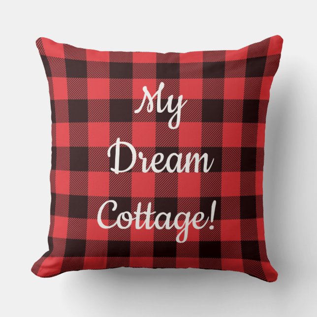 Red Play Dream Cottage Kudde (Framsida)