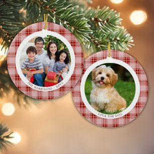 Red Play Family jul 2 Foton Ornament