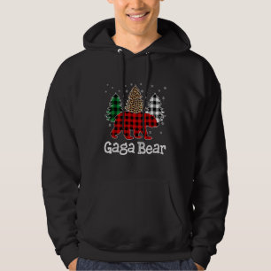 Red Play Gaga Bear Bear Julgran Leopard Pa Hoodie