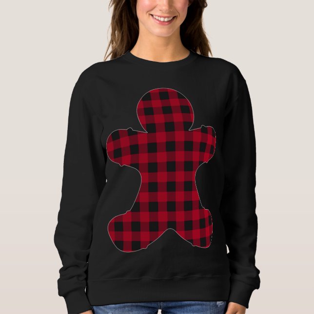 Red Play Gingerbröd Julafton Matching Buffalo Fami T Shirt (Framsida)