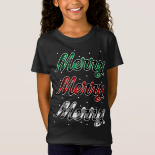 Red Play God jul Julafton med snöflake Buff T Shirt