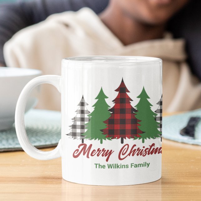 Red Play God jul Träd Personlig Kaffemugg (Skapare uppladdad)