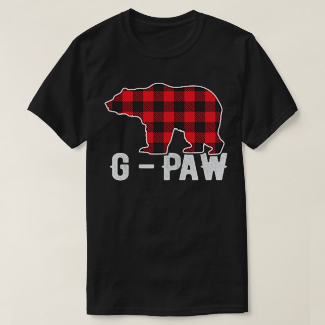 Red Play GPaw Buffalo Matching Family Pop Pajama T Shirt (Design framsida)