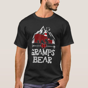 Red Play Gramps Bear Matching Pajama-familjen T Shirt