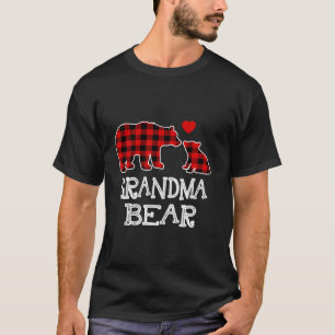 Red Play Grandma Bear Buffalo jul Pajama Fa T Shirt
