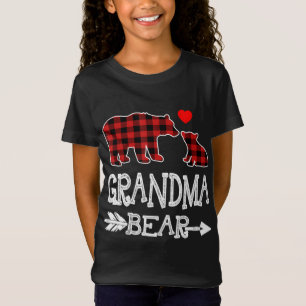 Red Play Grandma Bear jul jul Pajama Matching F T Shirt