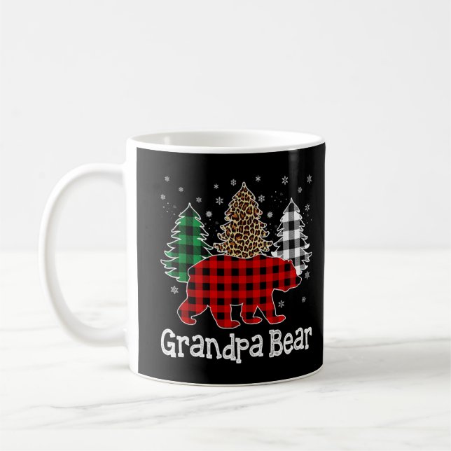 Red Play Grandpa Bear Bear Julgran Leopard Kaffemugg (Vänster)