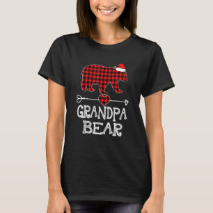 Red Play Grandpa Bear Matching Pajama Familj T Shirt