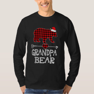 Red Play Grandpa Bear Matching Pajama Familj T Shirt