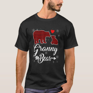 Red Play Granny Bear jul jul Pajama Matching Fa T Shirt