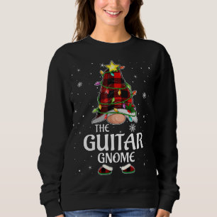 Red Play Guitar Gnome Matching jul Pajama T Shirt