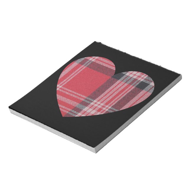 Red Play Heart Anteckningsblock (Roterad)