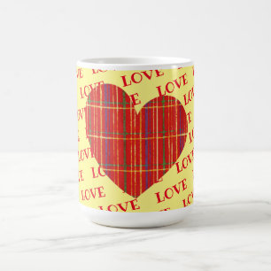 Red Play Heart Kärlek Mugg Kopp