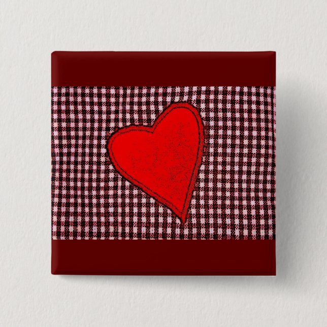 Red Play Heart Knapp (Framsida)