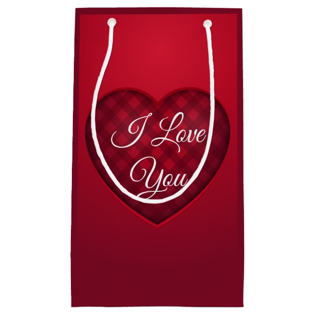 Red Play Heart Small Gift-fack (Framsidan)