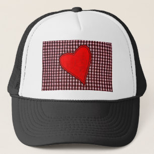 Red Play Heart Truckerkeps