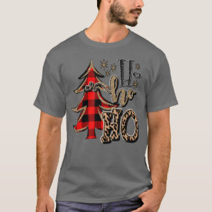 Red Play Ho Ho Ho Ho Julgran Santa Family Chr T Shirt