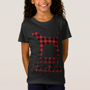 Red Play Hound Älskare Julmatchning Fam T Shirt