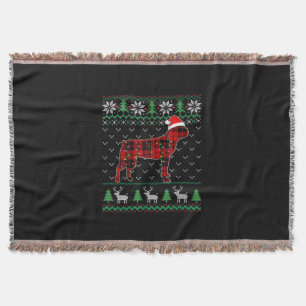 Red Play Hund Ugly jul Ljus Boston Terrier Terrier Filt