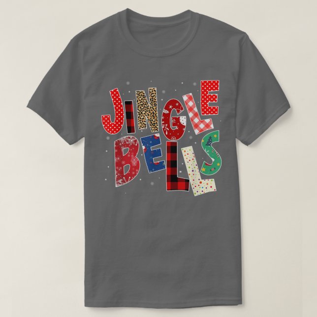 Red Play Jingle Klockor julfamilj Pajama T-S T Shirt (Design framsida)