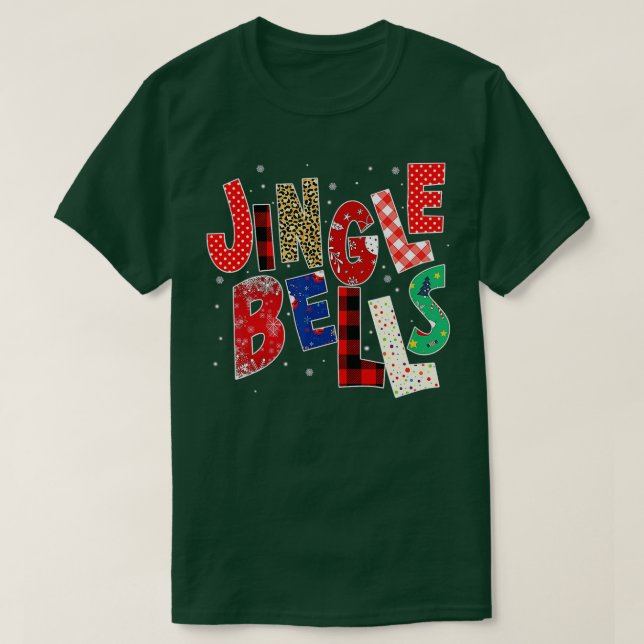 Red Play Jingle Klockor julfamilj Pajama T Shirt (Design framsida)
