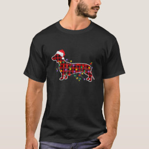 Red Play jul Dachshund Hund Pajamas Family X T Shirt