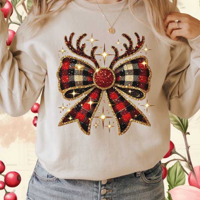 Red Play julrener Bow-Coquette Bow T Shirt (Skapare uppladdad)