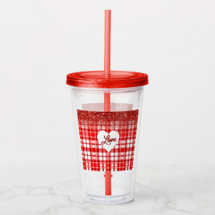 Red Play Kärlek Take Away Mugg