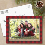 Red Play Kraft Family Photo God jul Vykort<br><div class="desc">Red Buffalo Play Family Photo God jul Kraft Helgdag vykort</div>