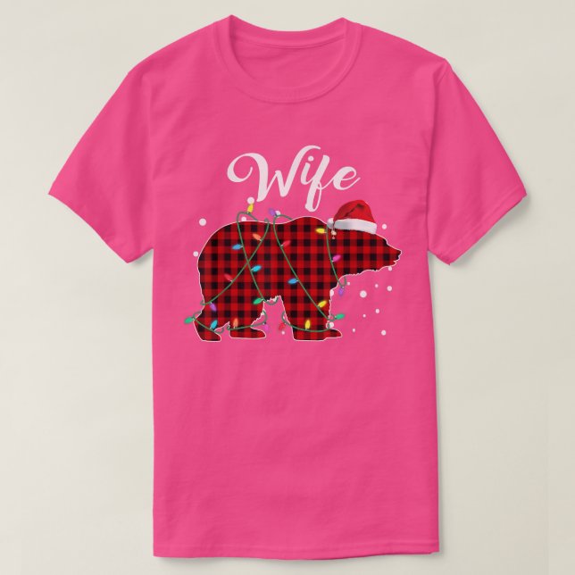 Red Play Maka Bear Matching Buffalo Pajama T Shirt (Design framsida)