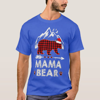 Red Play Mamma Bear jul jul Pajama Matching Fami T Shirt