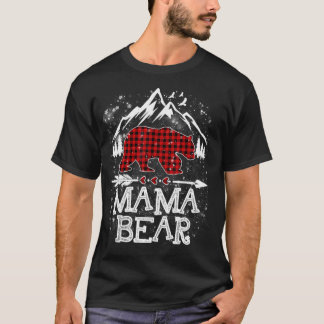 Red Play Mamma Bear jul jul Pajama Matching Fami T Shirt