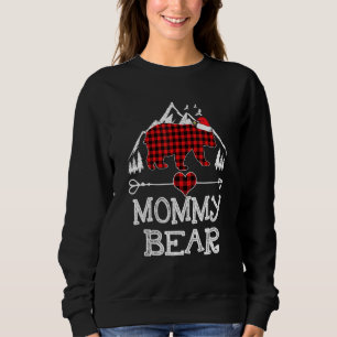 Red Play Mamma Bear Matching Pajama-familjen T Shirt