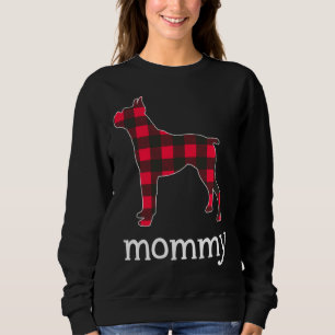 Red Play Mamma Boxer Hund Julmatchning Famil T Shirt